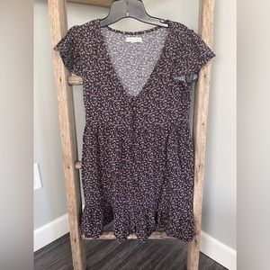 Next to new Aeropostale black floral dress